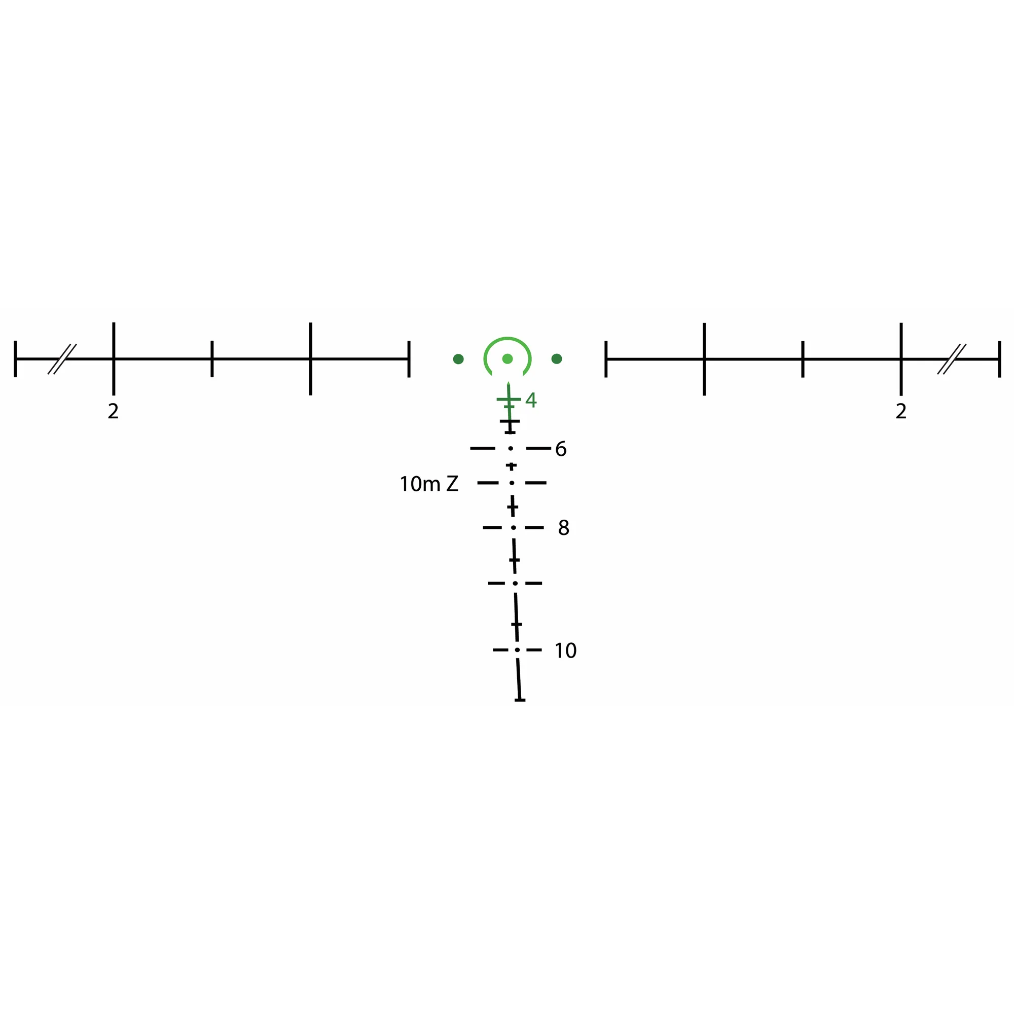 Trijicon ACOG 3.5x35 Machine Gun Optic (MGO) Green Horseshoe Reticle for M249 (TA11MGO-M249) - Image 5