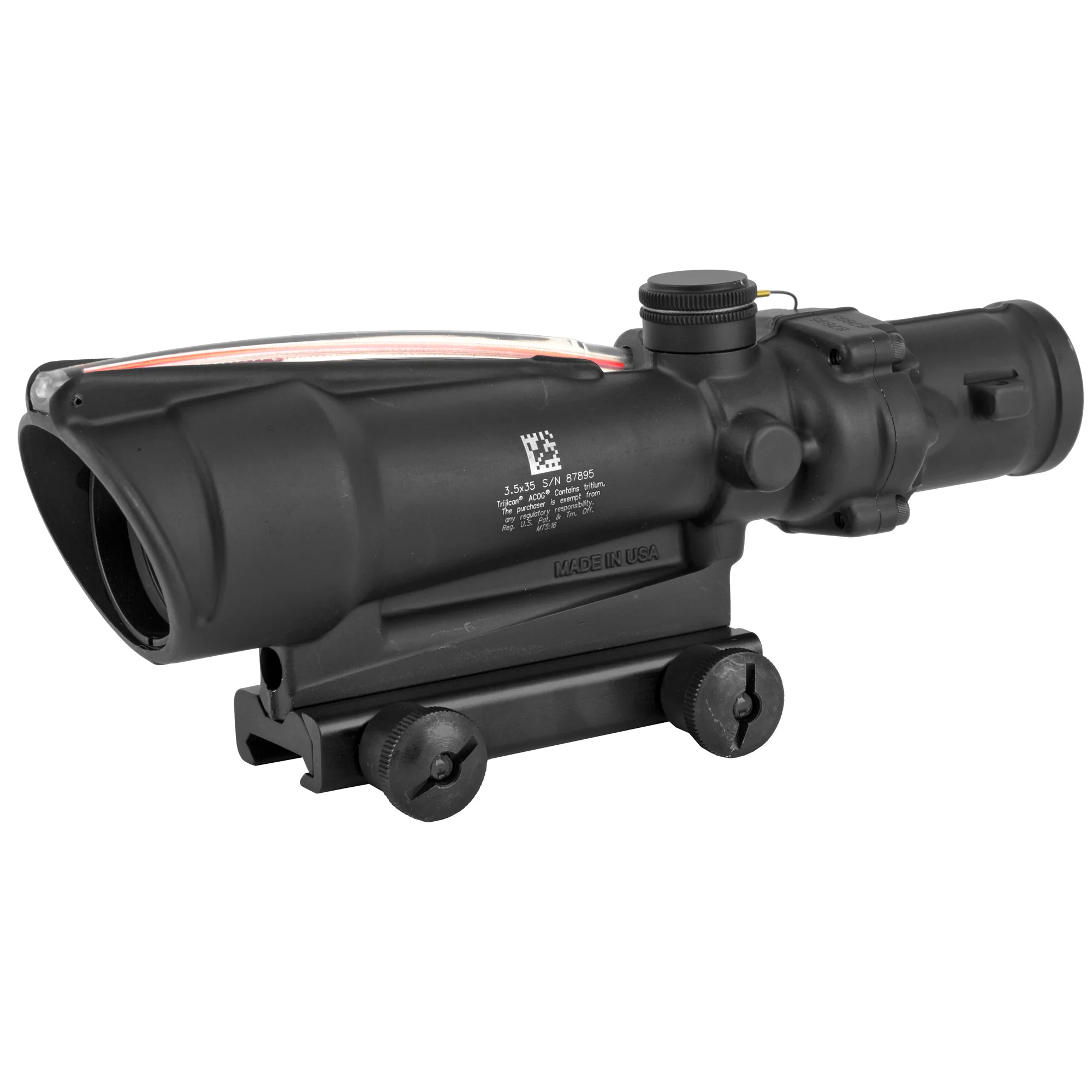 Trijicon ACOG 3.5x35 Fixed Power Riflescope Red Chevron .223 Reticle (MPN: TA11F, UPC: 719307301306)