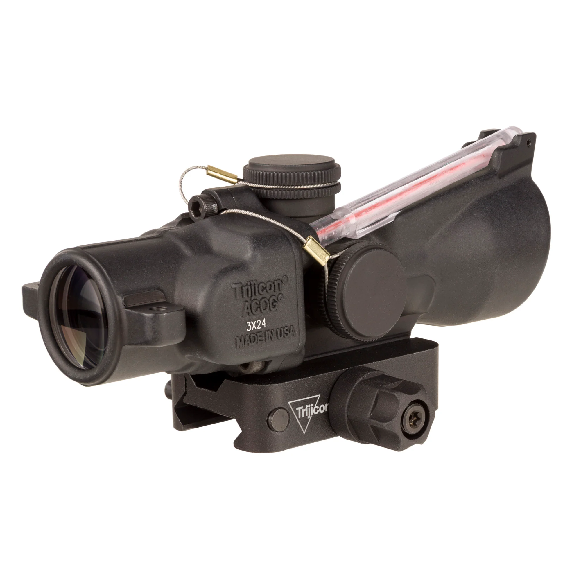 Trijicon ACOG 3x24 Dual Illuminated Red Horseshoe/Dot 7.62x39 Riflescope w/ Q-LOC Mount (TA50-C-400360) - Image 2