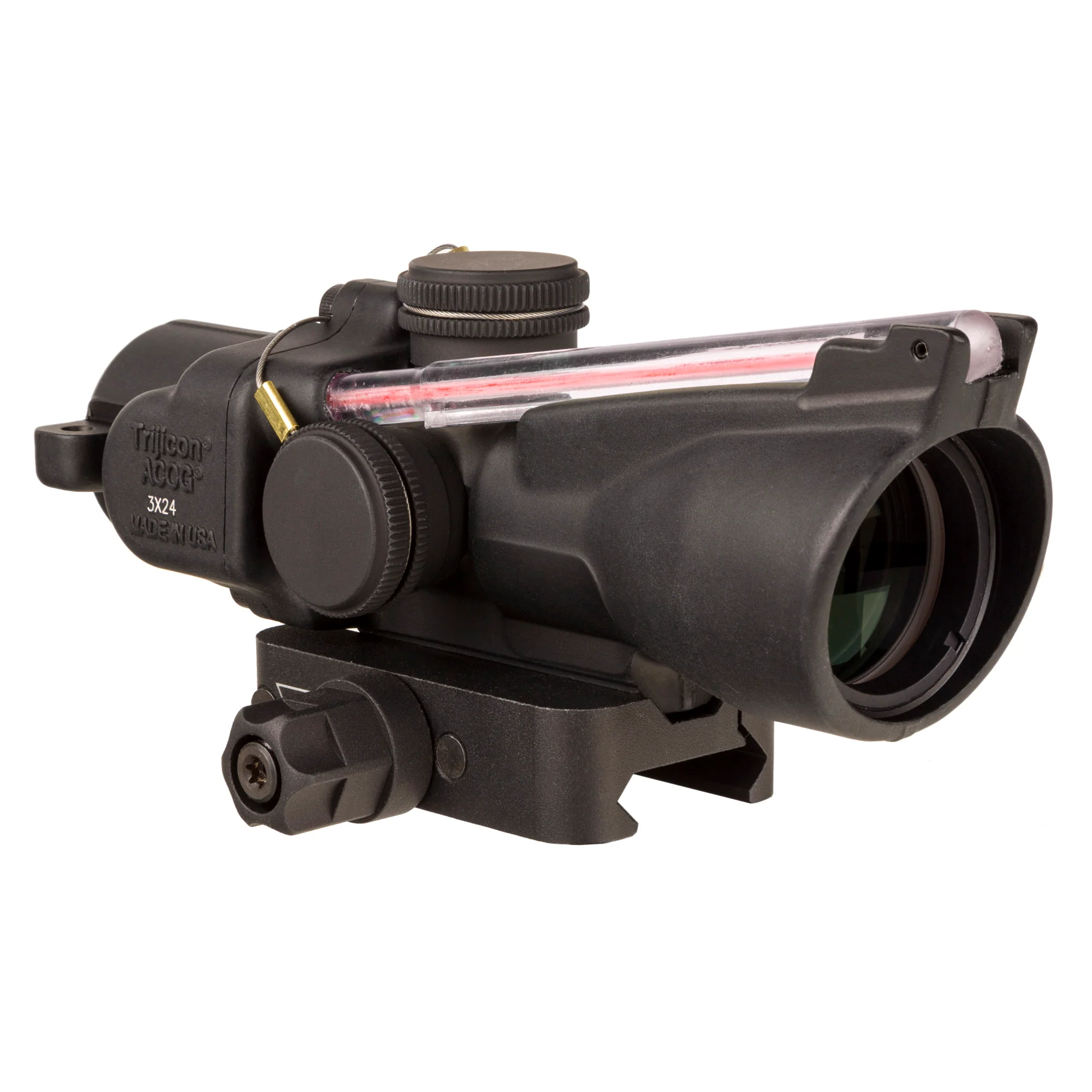 Trijicon ACOG 3x24 Dual Illuminated Red Horseshoe/Dot 7.62x39 Riflescope w/ Q-LOC Mount (TA50-C-400360) - Image 4