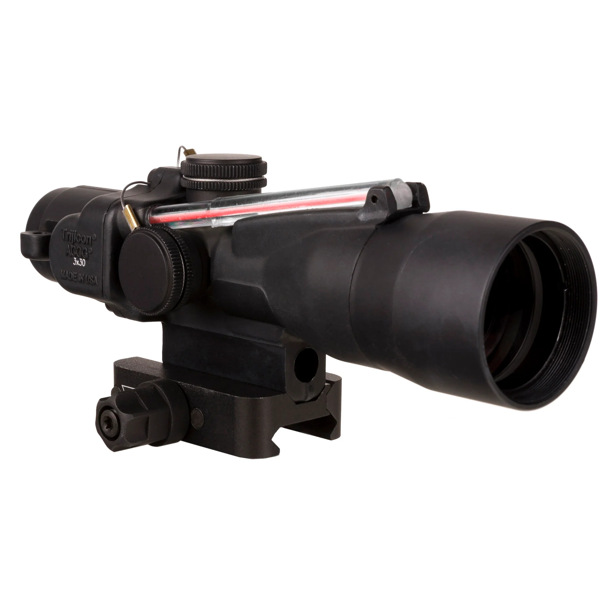 Trijicon ACOG 3x30 Advanced Combat Optical Riflescope, Red XHR Reticle, .300 BLK (TA33-C-400383)