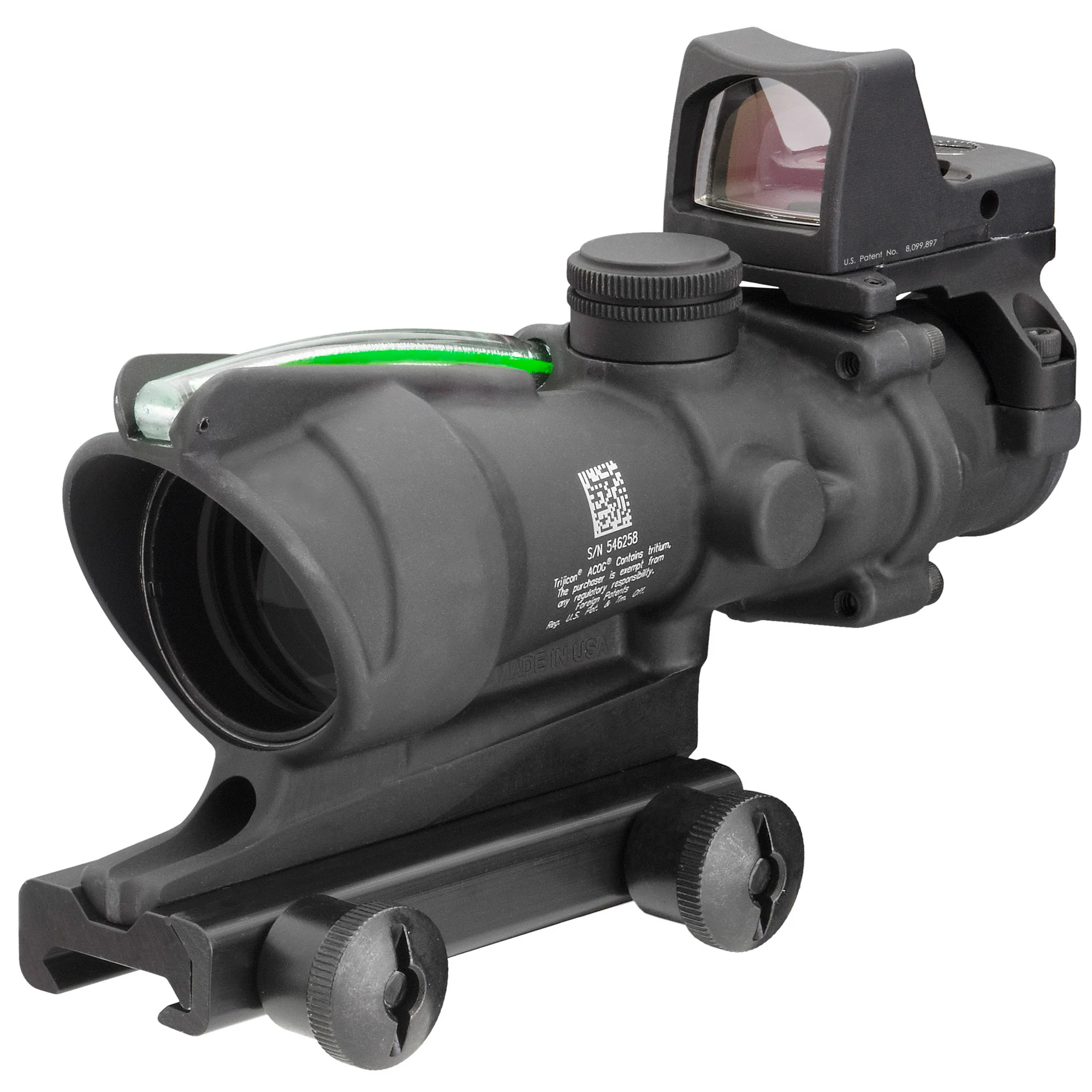 Trijicon ACOG 4x32 Riflescope .223 Green Chevron Reticle with RMR Type 2 Sight (TA31-D-100548)