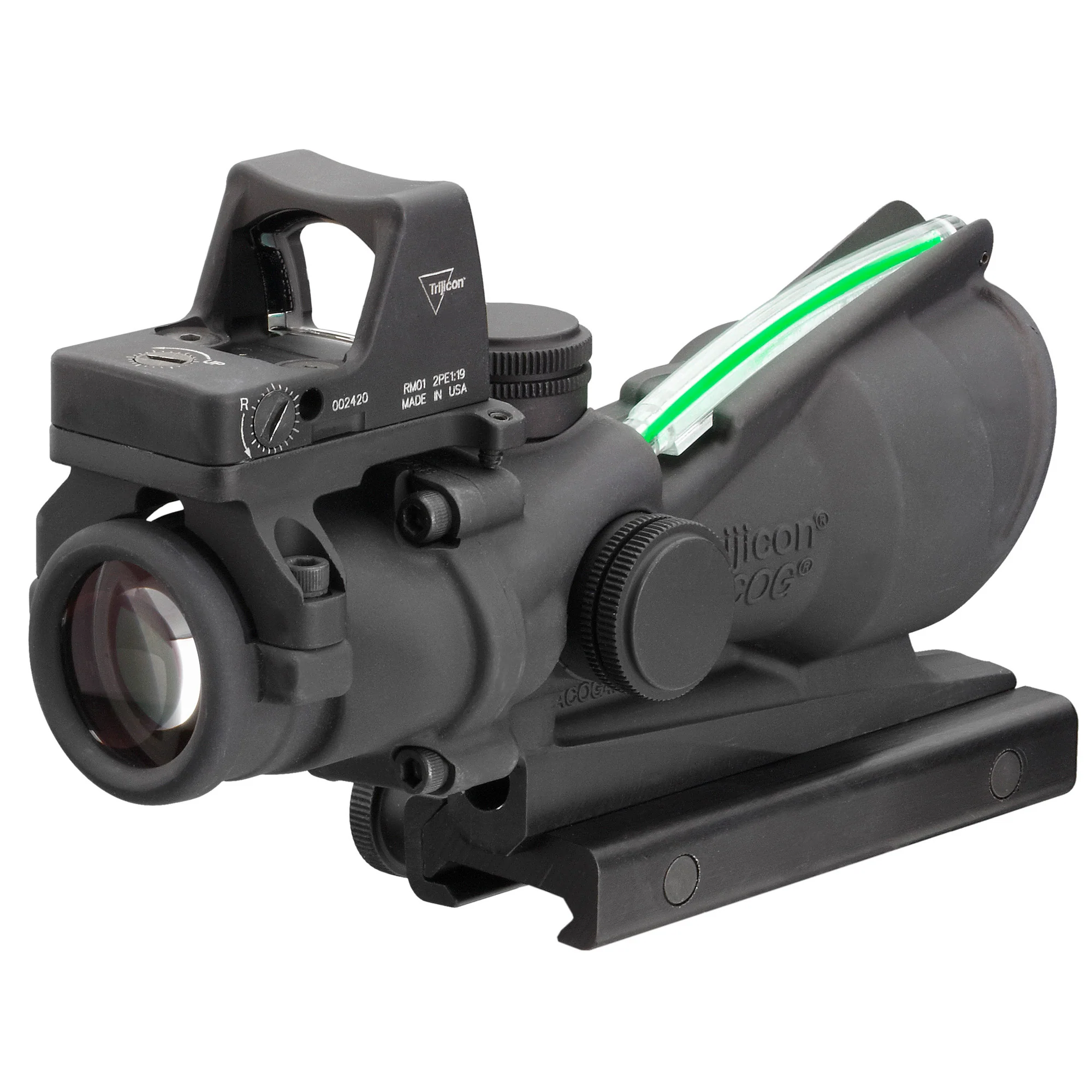 Trijicon ACOG 4x32 Riflescope .223 Green Chevron Reticle with RMR Type 2 Sight (TA31-D-100548) - Image 3