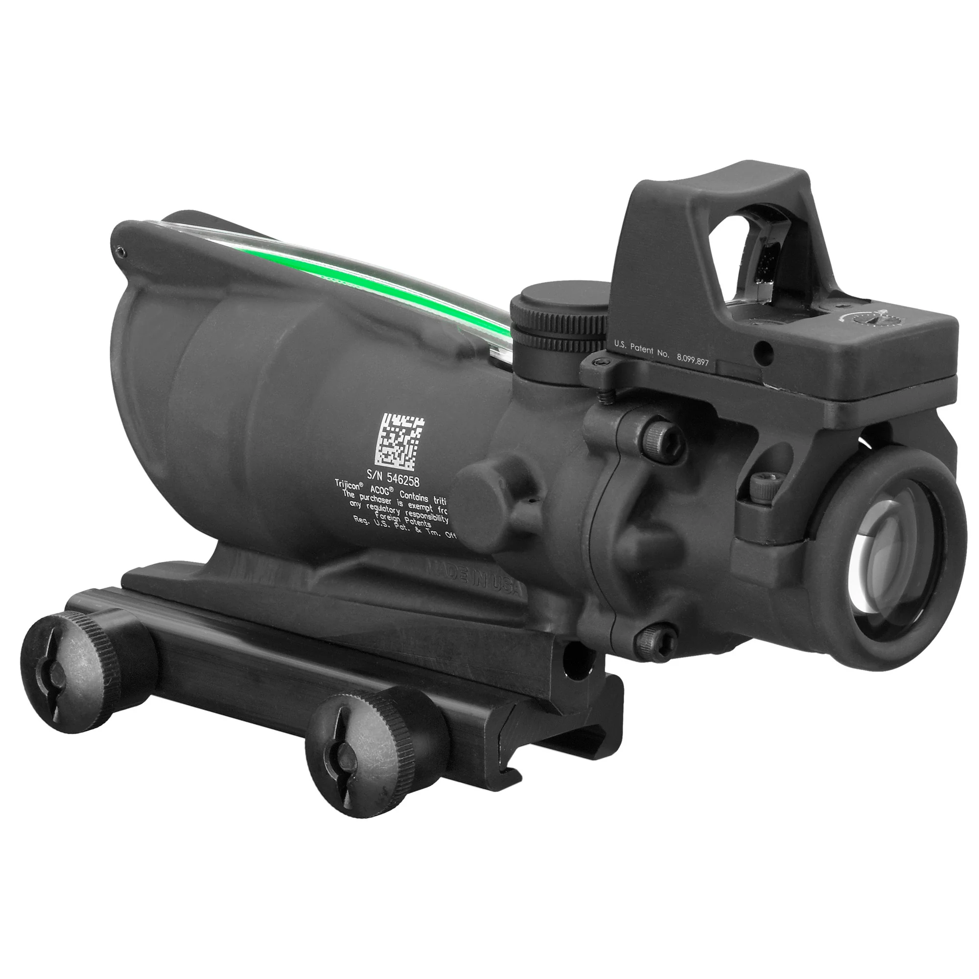Trijicon ACOG 4x32 Riflescope .223 Green Chevron Reticle with RMR Type 2 Sight (TA31-D-100548) - Image 4