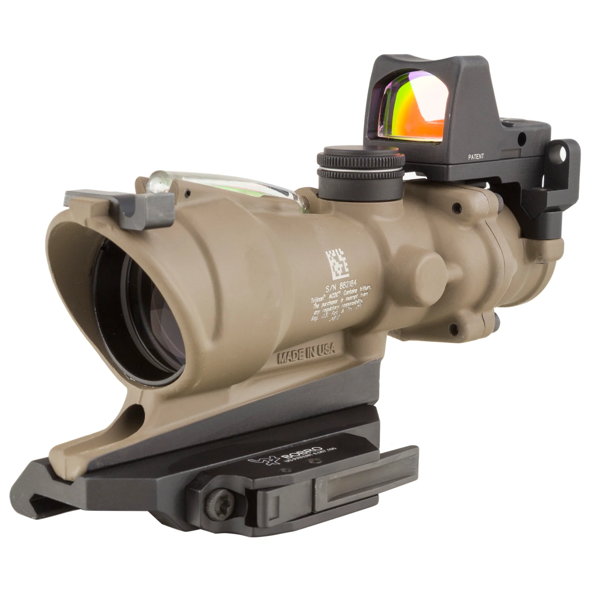 Trijicon ACOG 4x32 Green Chevron .223 Riflescope with RMR Dual Sighting System (MPN: TA31-D-100554, UPC: 719307311824)