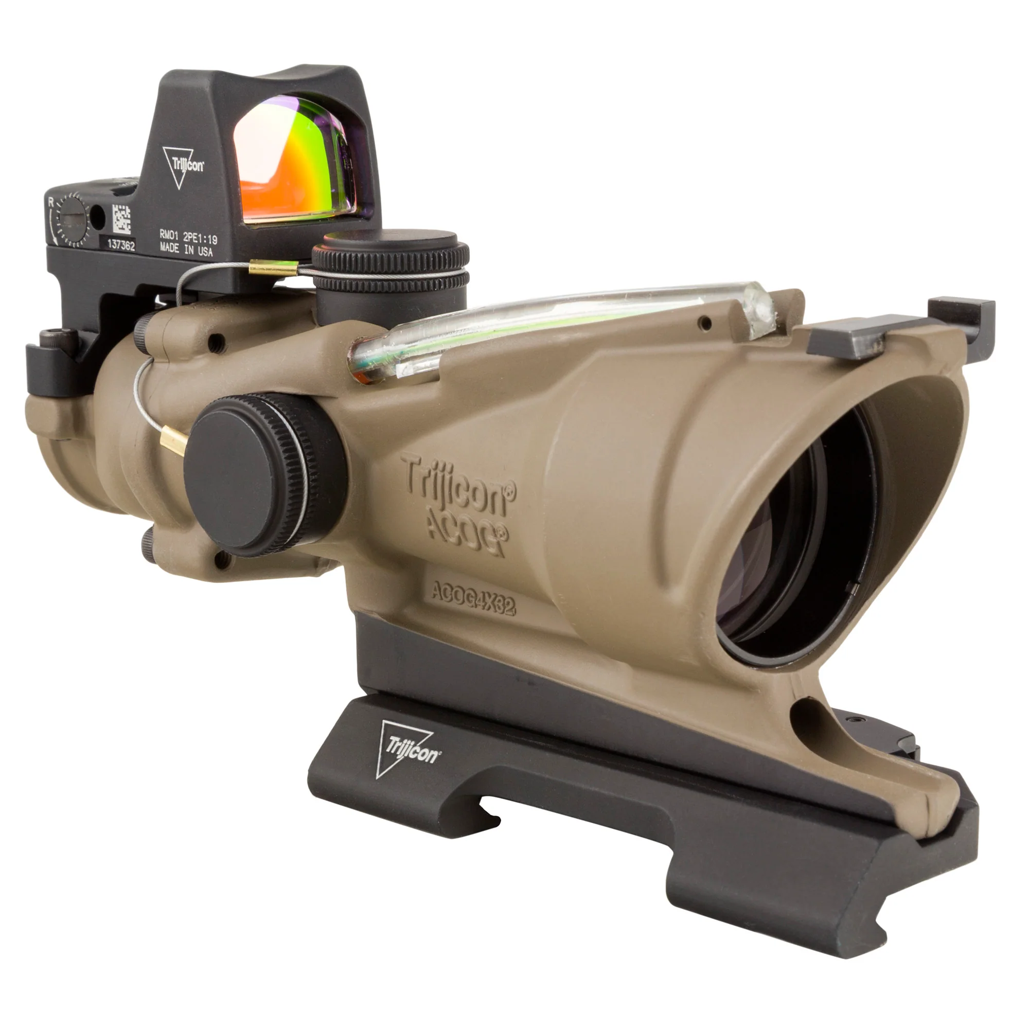 Trijicon ACOG 4x32 Green Chevron .223 Riflescope with RMR Dual Sighting System (MPN: TA31-D-100554, UPC: 719307311824) - Image 2