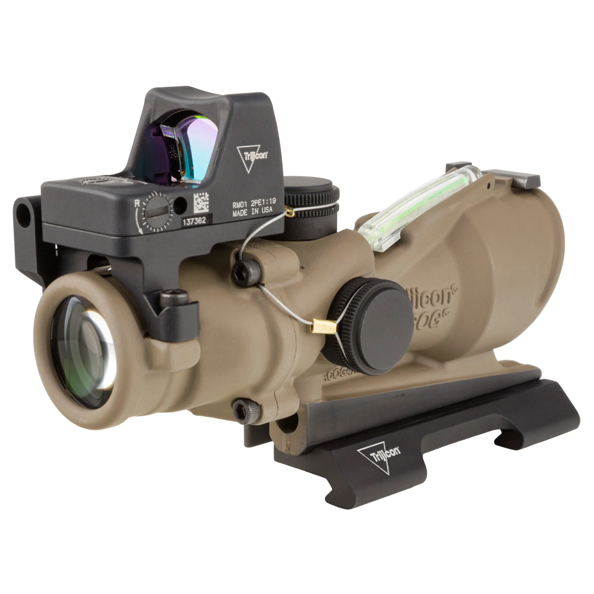 Trijicon ACOG 4x32 Green Chevron .223 Riflescope with RMR Dual Sighting System (MPN: TA31-D-100554, UPC: 719307311824) - Image 3