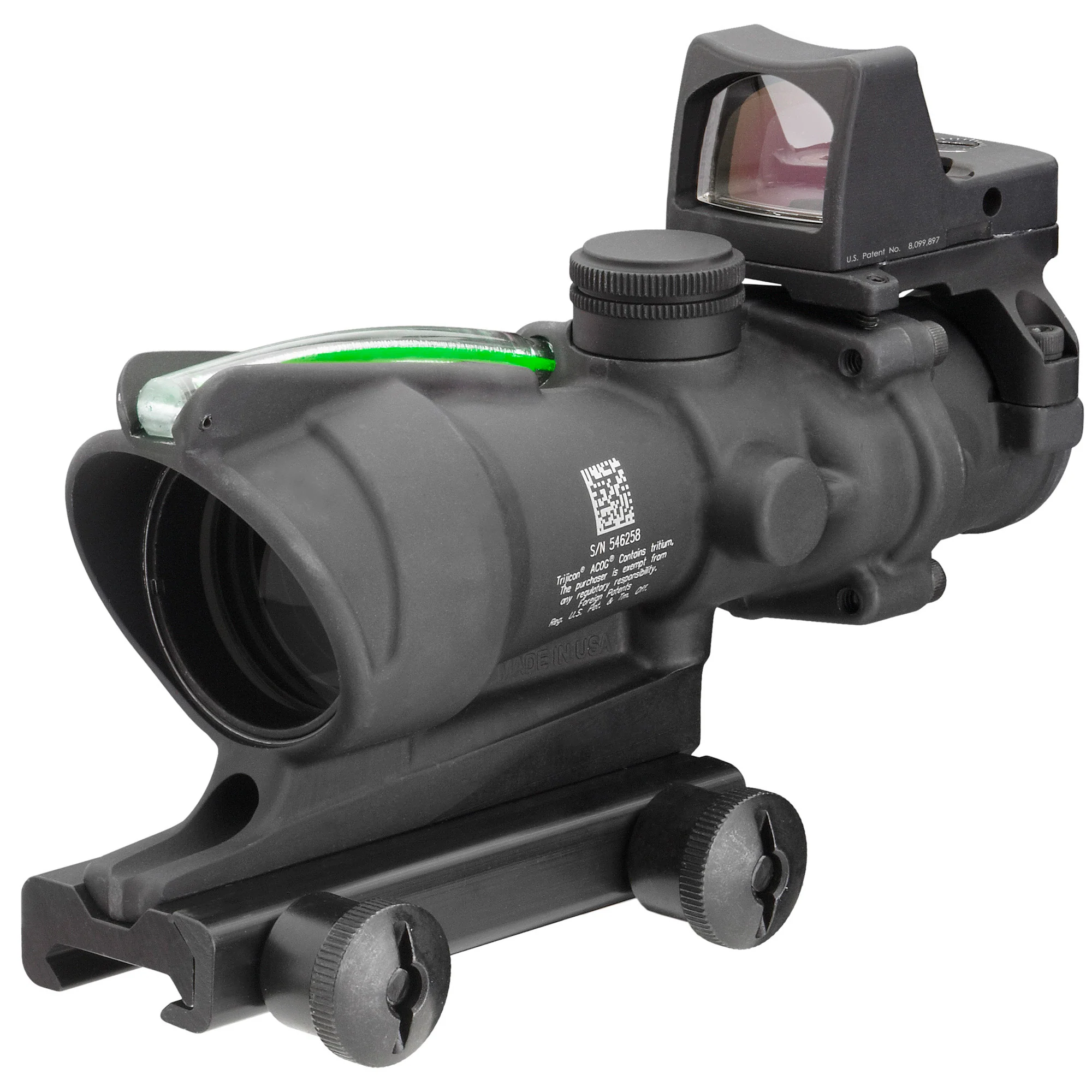 Trijicon ACOG 4x32 Riflescope Green XHR Reticle with RMR, .223 Caliber (MPN: TA31-C-100552)