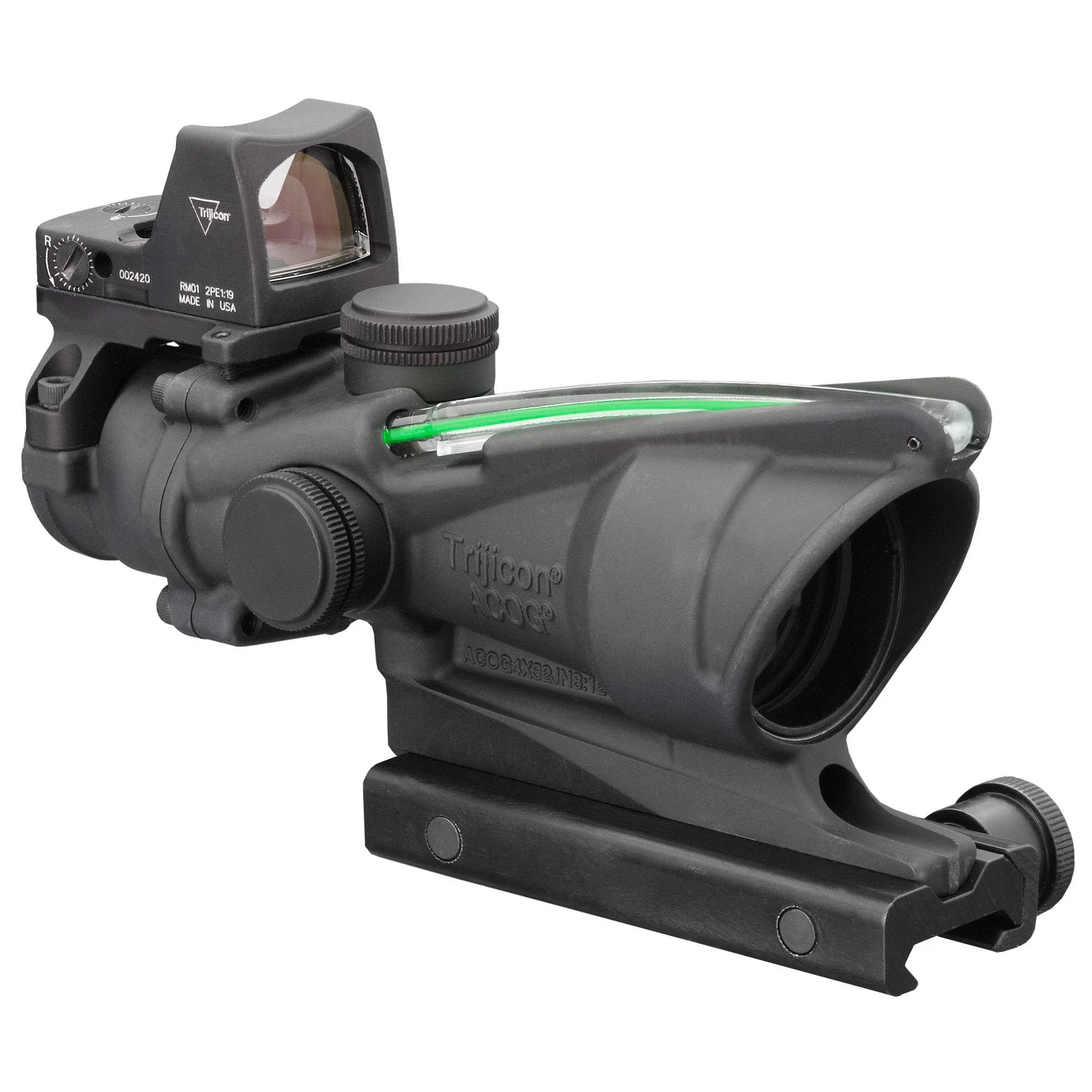 Trijicon ACOG 4x32 Riflescope Green XHR Reticle with RMR, .223 Caliber (MPN: TA31-C-100552) - Image 2