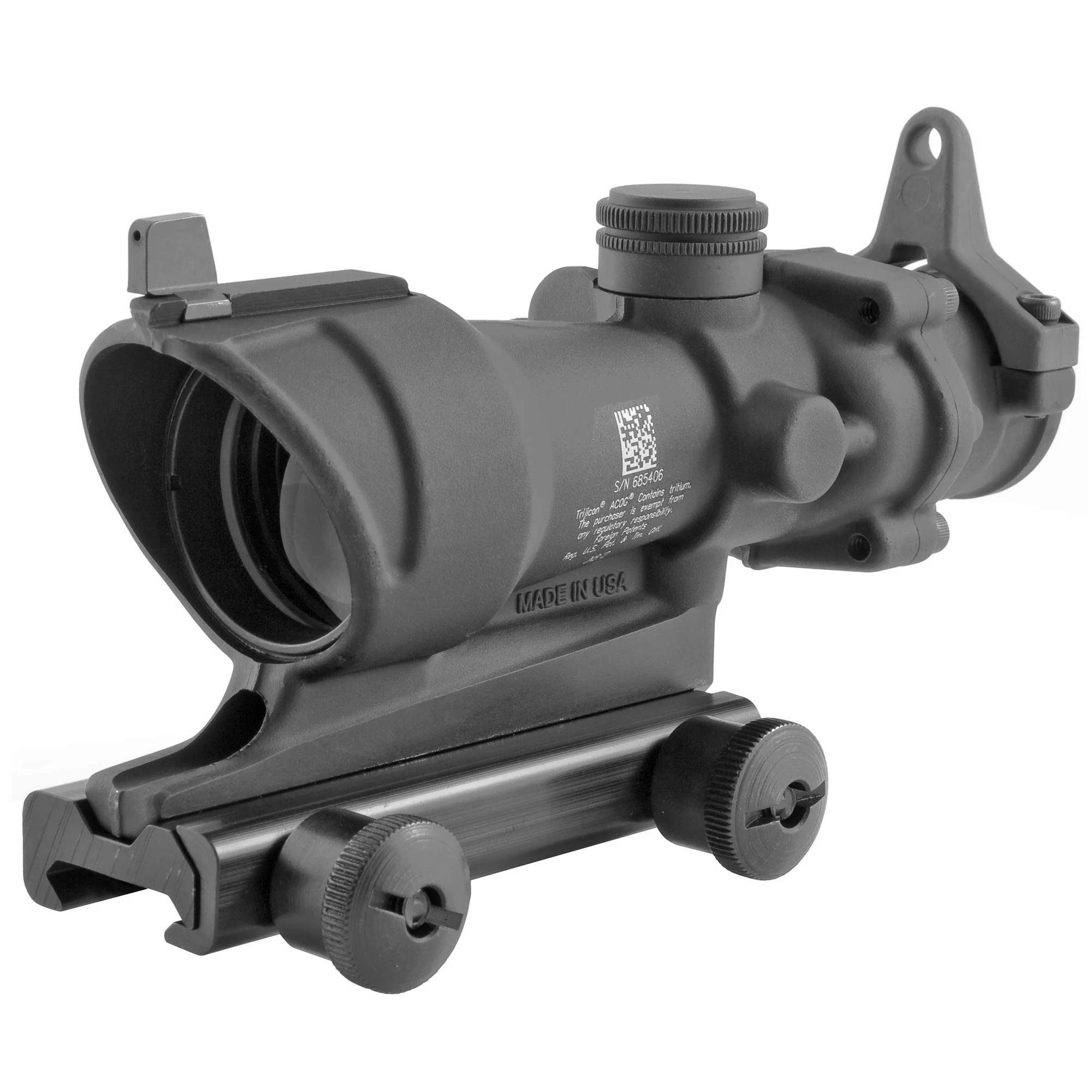 Trijicon ACOG 4x32 Riflescope .308 Amber Crosshair w/ BUIS (TA01NSN-308)