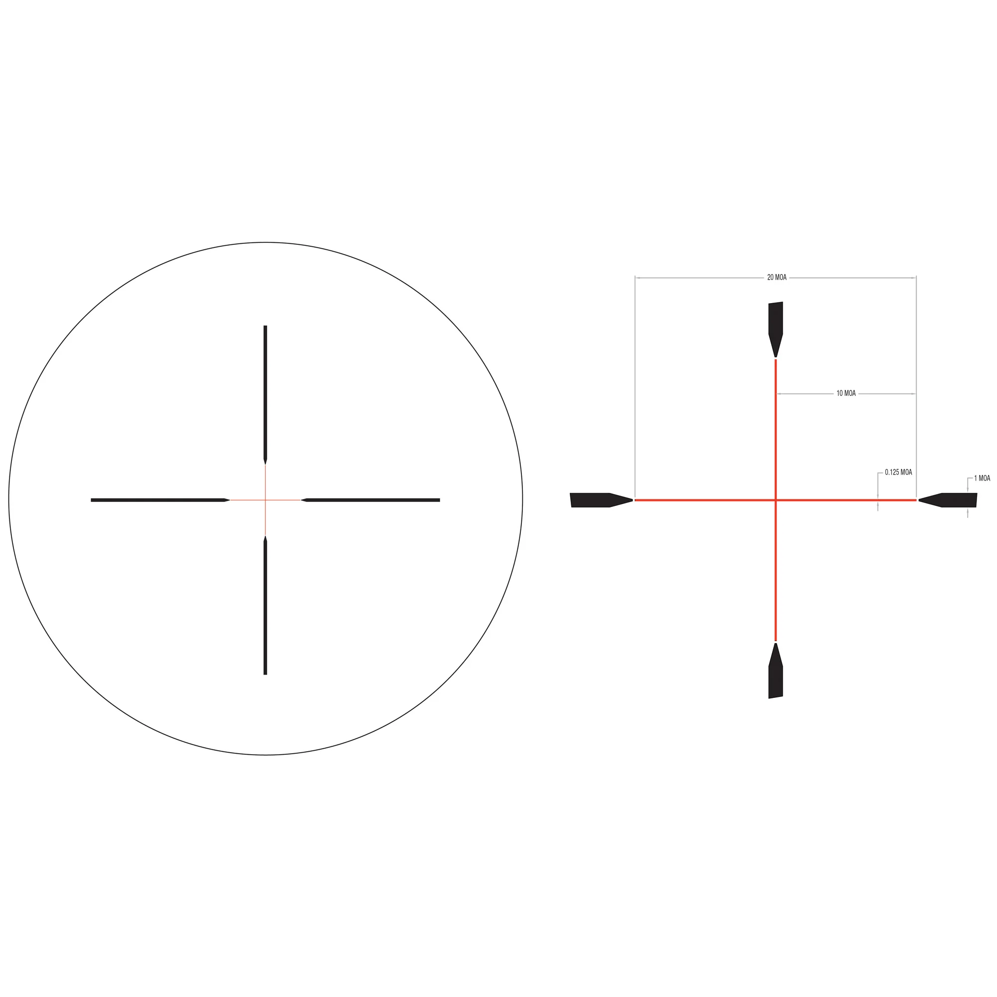 Trijicon Credo 3-9x40 SFP Duplex Red Illuminated Riflescope (MPN: CR940-C-2900043, UPC: 719307403178) - Image 4