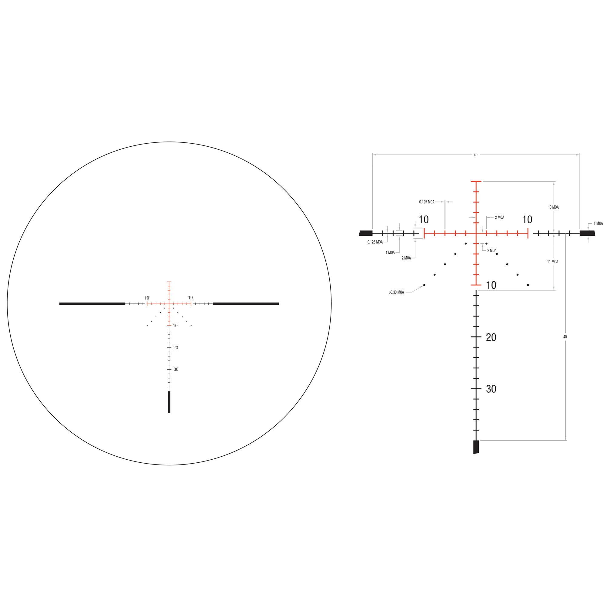 Trijicon Credo 3-9x40 SFP MOA Red Riflescope, Illuminated Reticle (MPN: CR940-C-2900039, UPC: 719307403130) - Image 4