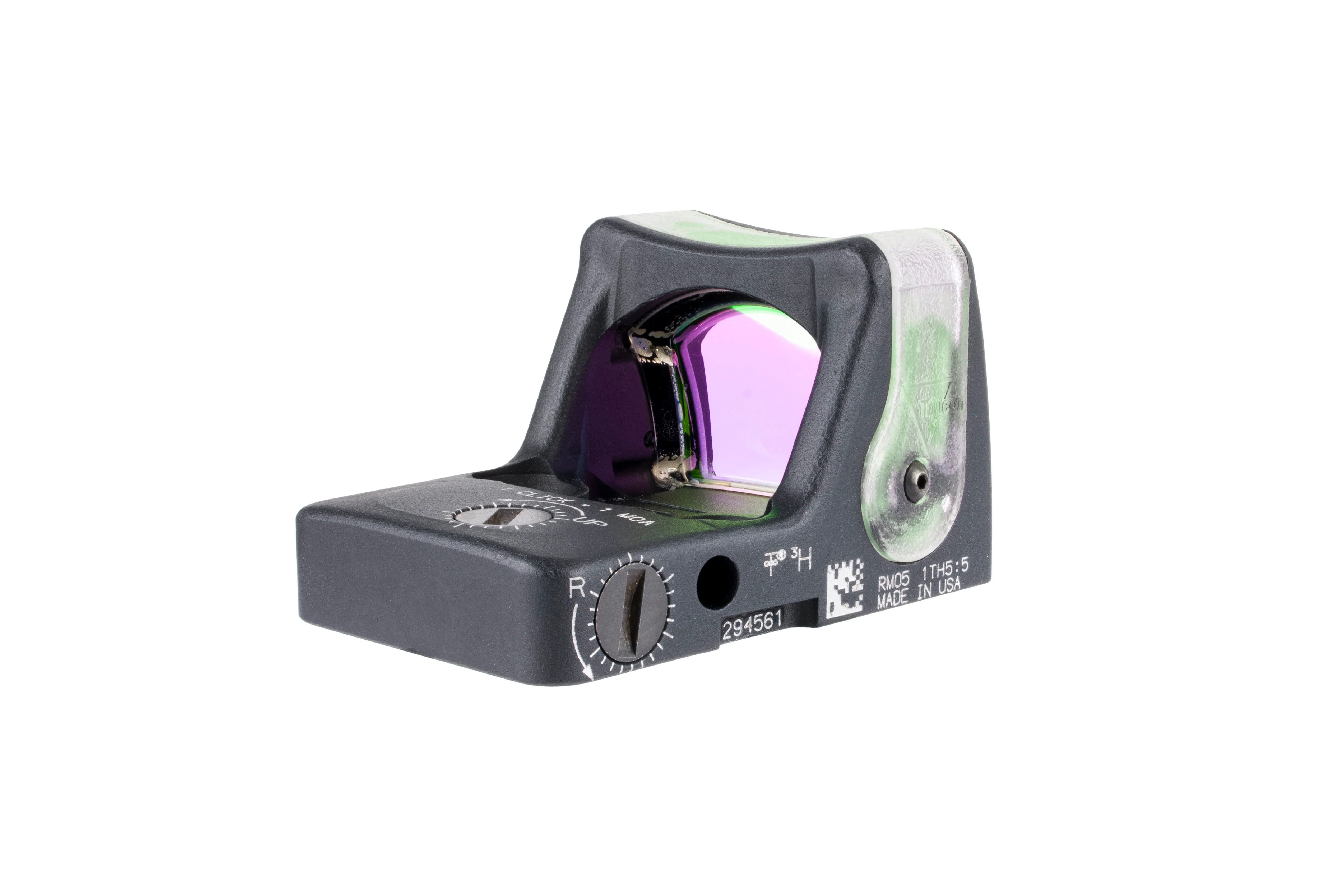 Trijicon Dual Illuminated Pistol Sight Black - 9 MOA - 7075 T6 Aluminum - Available in Green or Amber Dot - Image 5