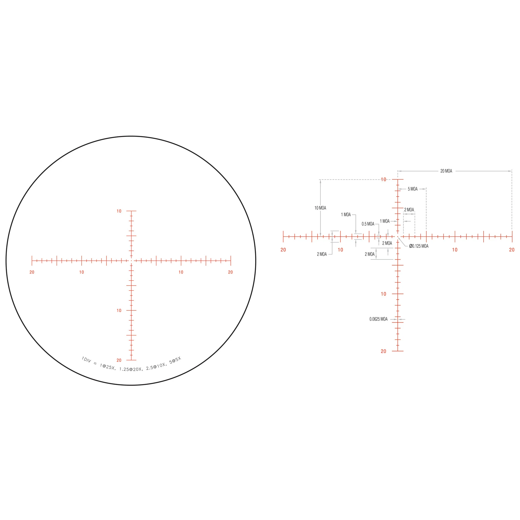 Trijicon Tenmile HX 5-25x50 SFP MOA Hunting Riflescope (MPN: TMHX2550-C-3000010, UPC: 719307403567) - Image 4