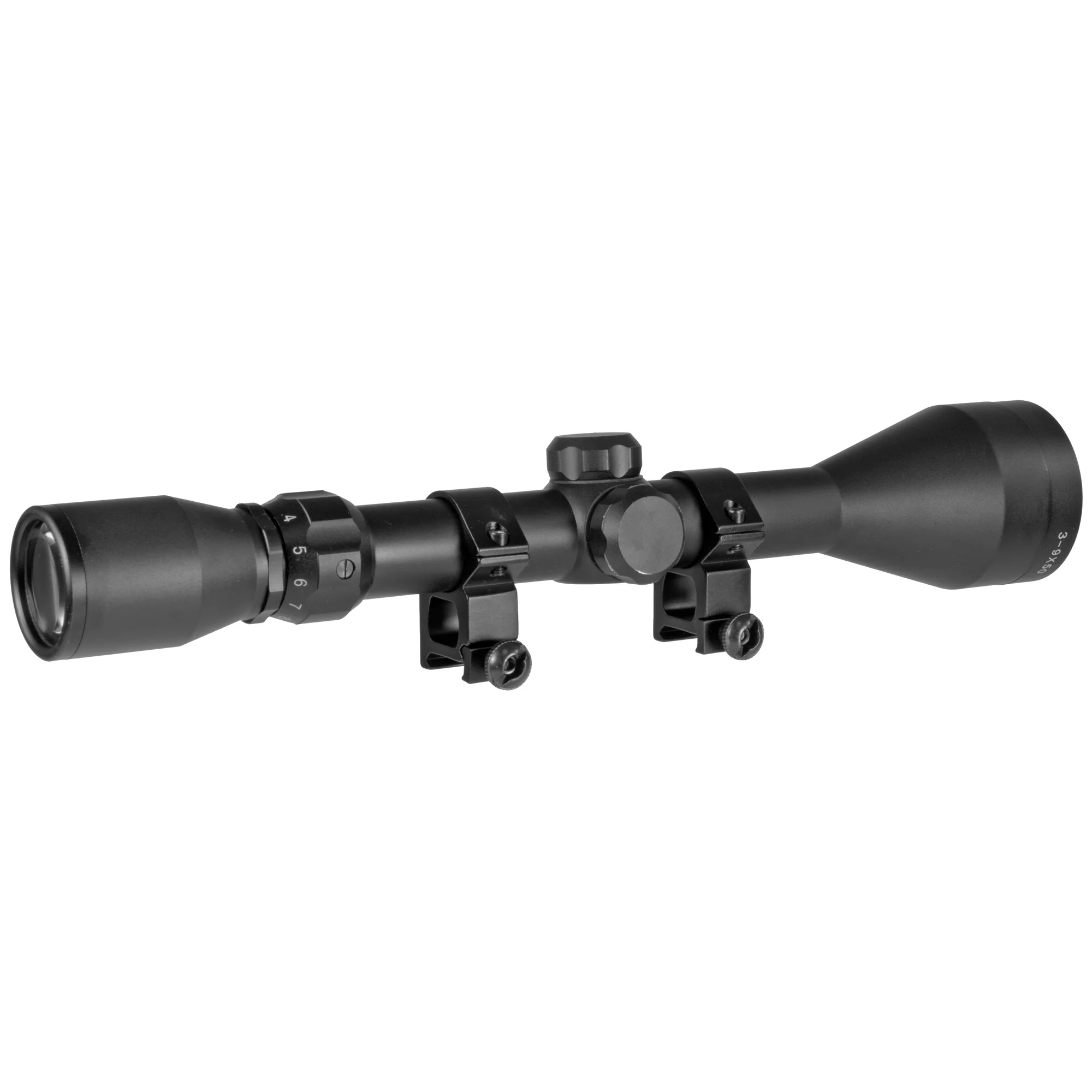 TRUGLO Buckline 3-9x50mm 1-inch Tube BDC Reticle Riflescope, Black - TG85395XB