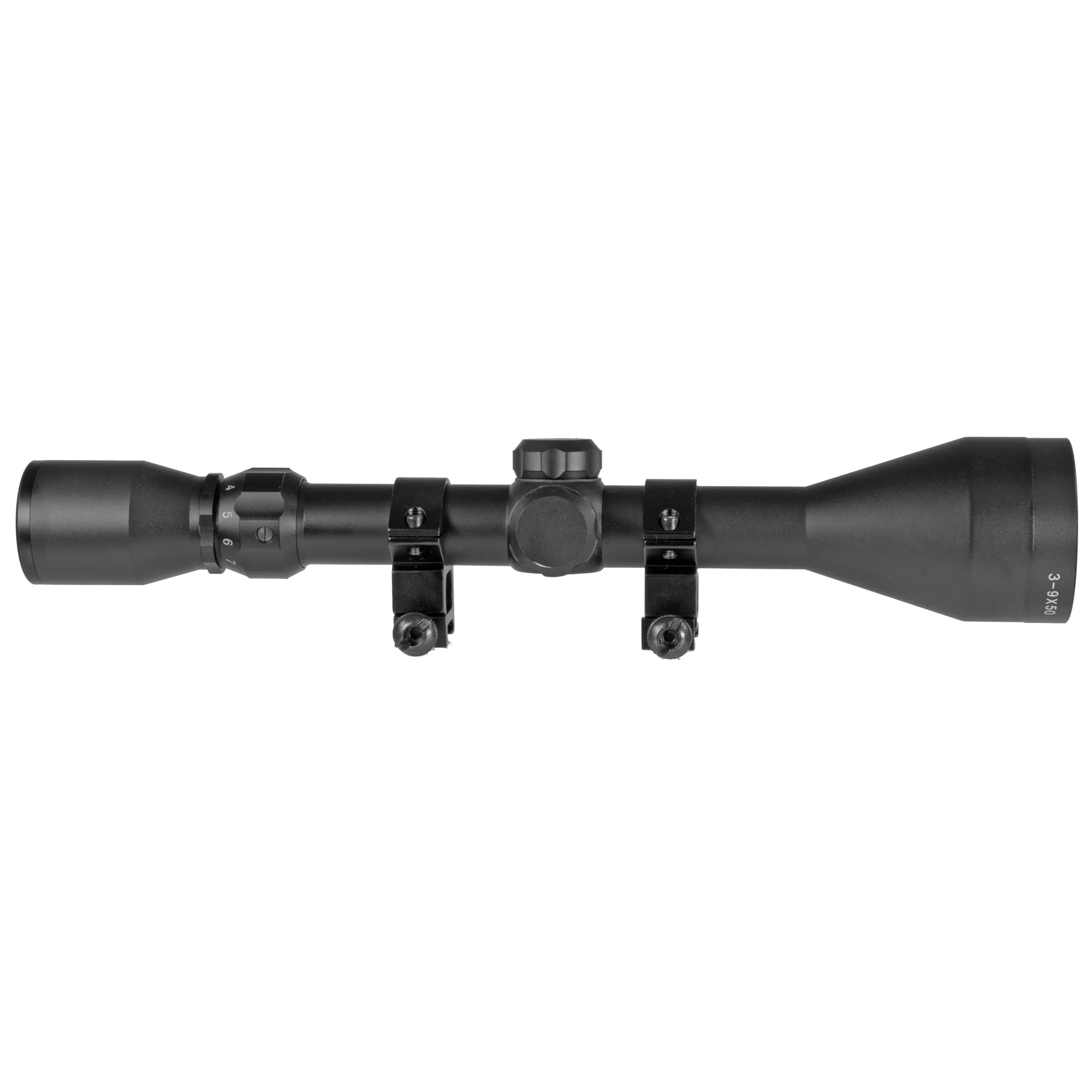 TRUGLO Buckline 3-9x50mm 1-inch Tube BDC Reticle Riflescope, Black - TG85395XB - Image 2