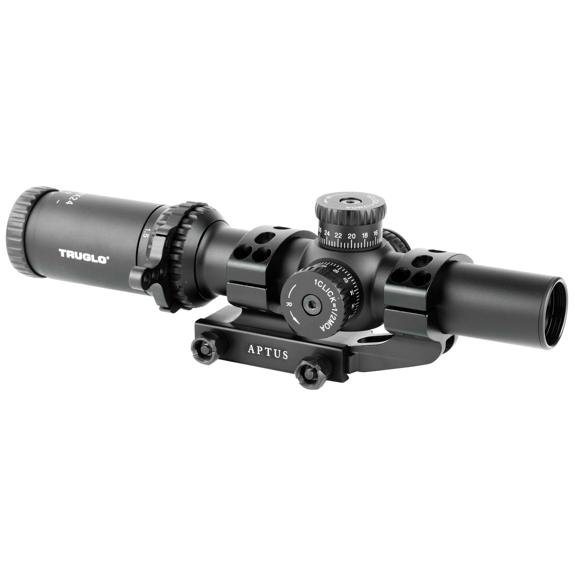 TRUGLO Omnia Tactical 1-4x24mm 30mm Illuminated APTR Riflescope - TG8514TLR - Image 2