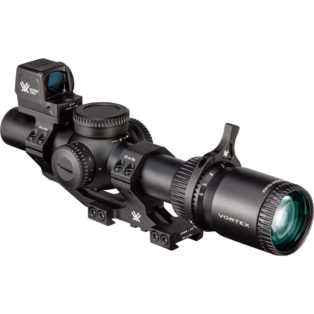 Vortex Venom 1–6×24 Scope + Venom 3 MOA Red Dot + Mounts Pack - BNDL-VEN1601-VENMRD3-MTS - Image 4