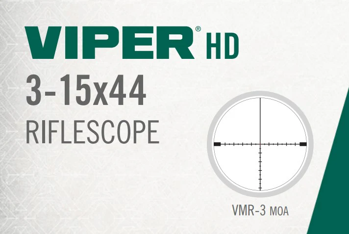 Vortex Viper HD 3-15x44 SFP Dead-Hold BDC MOA, VMR-3 MOA, VMR-3 MRAD - Image 5