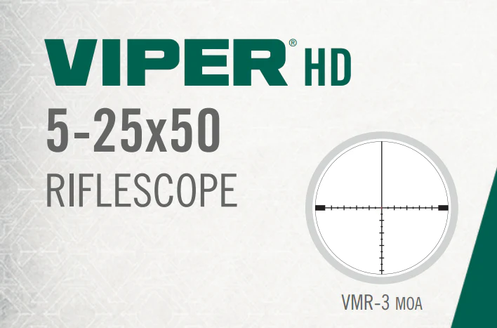 Vortex Viper HD 5-25x50 FFP VMR-4 MOA, VMR-4 MRAD, VMR-3 MOA, VMR-3 MRAD - Image 4