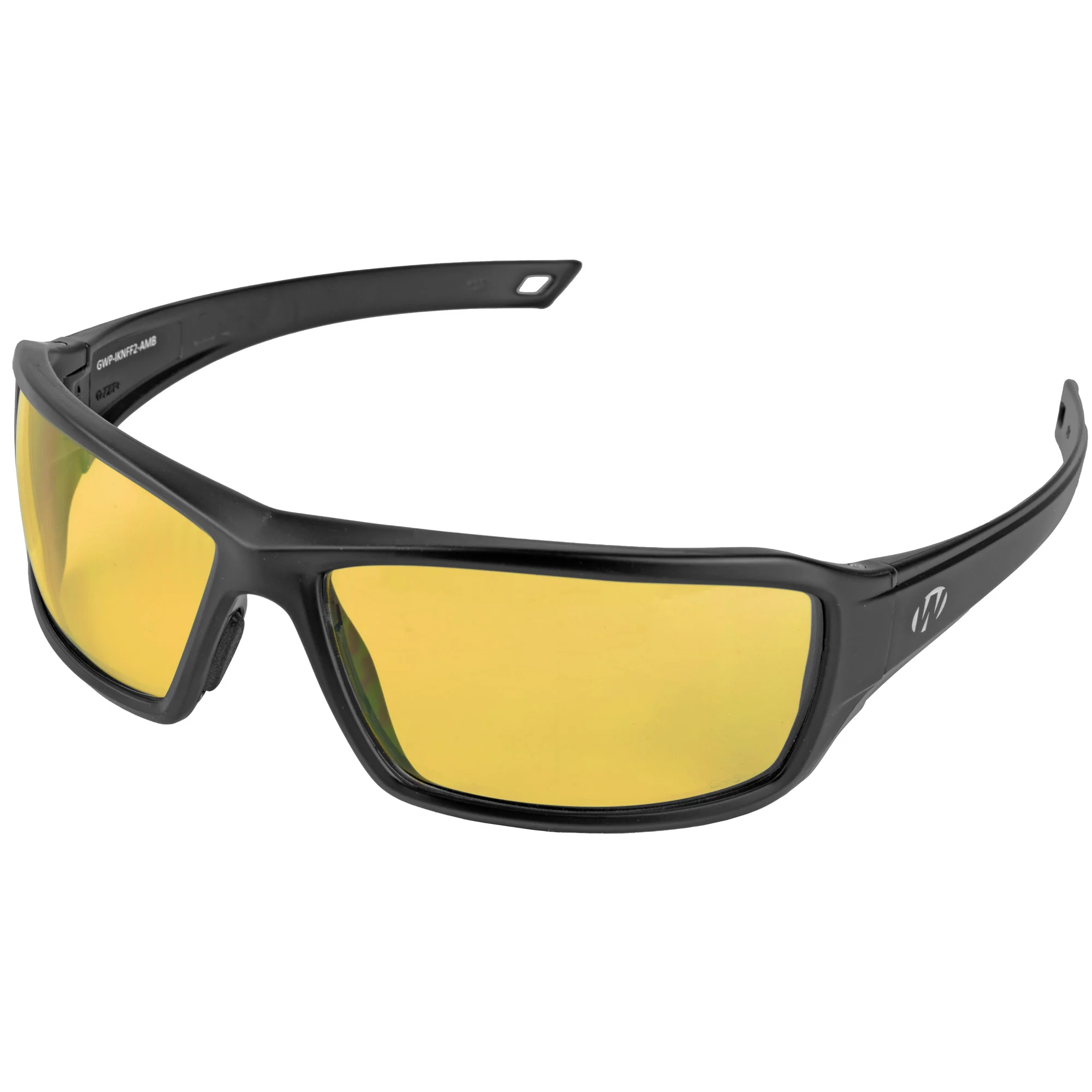 Walker's IKON Forge Shooting Glasses, Amber Lens, Full-Frame Mil-Spec Eye Protection