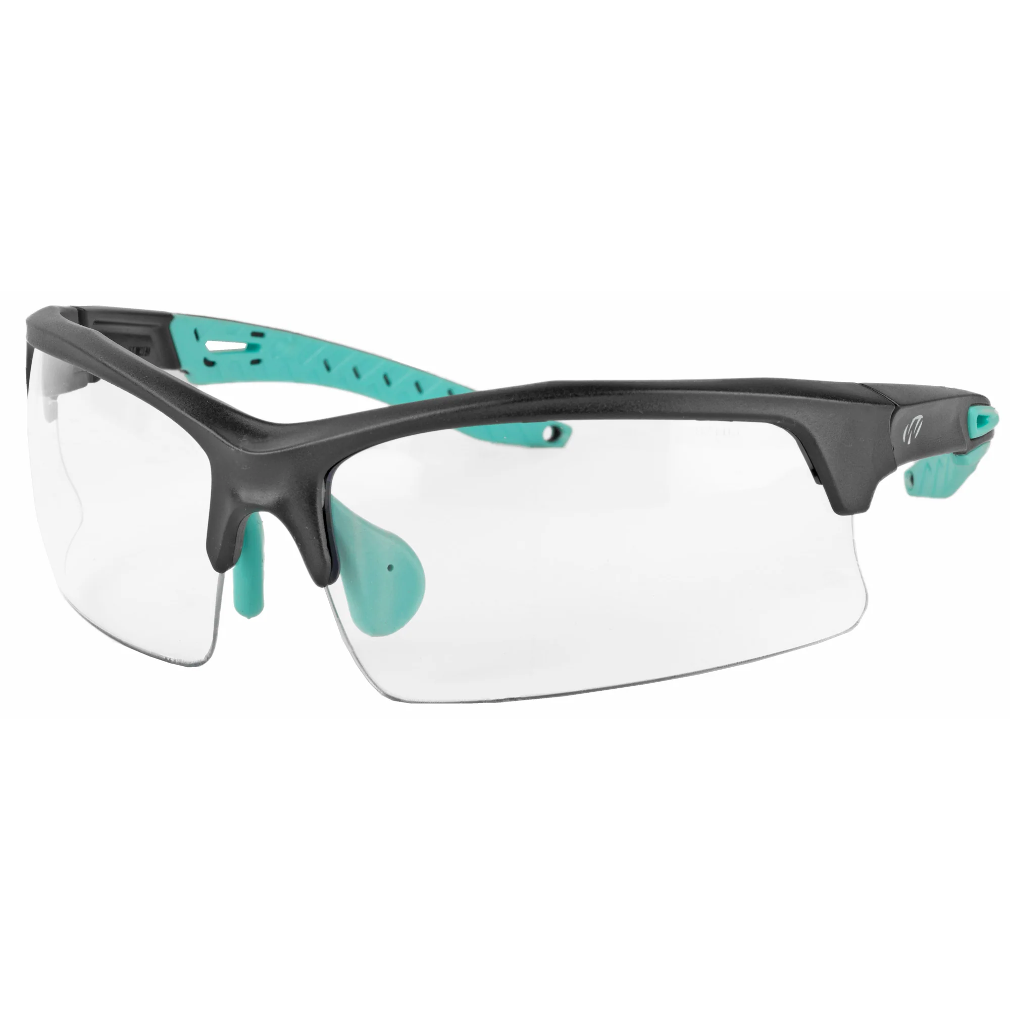 Walker's Teal Impact-Resistant Sport Glasses, Clear Lens, UV Protection Shooting Eyewear - Image 2