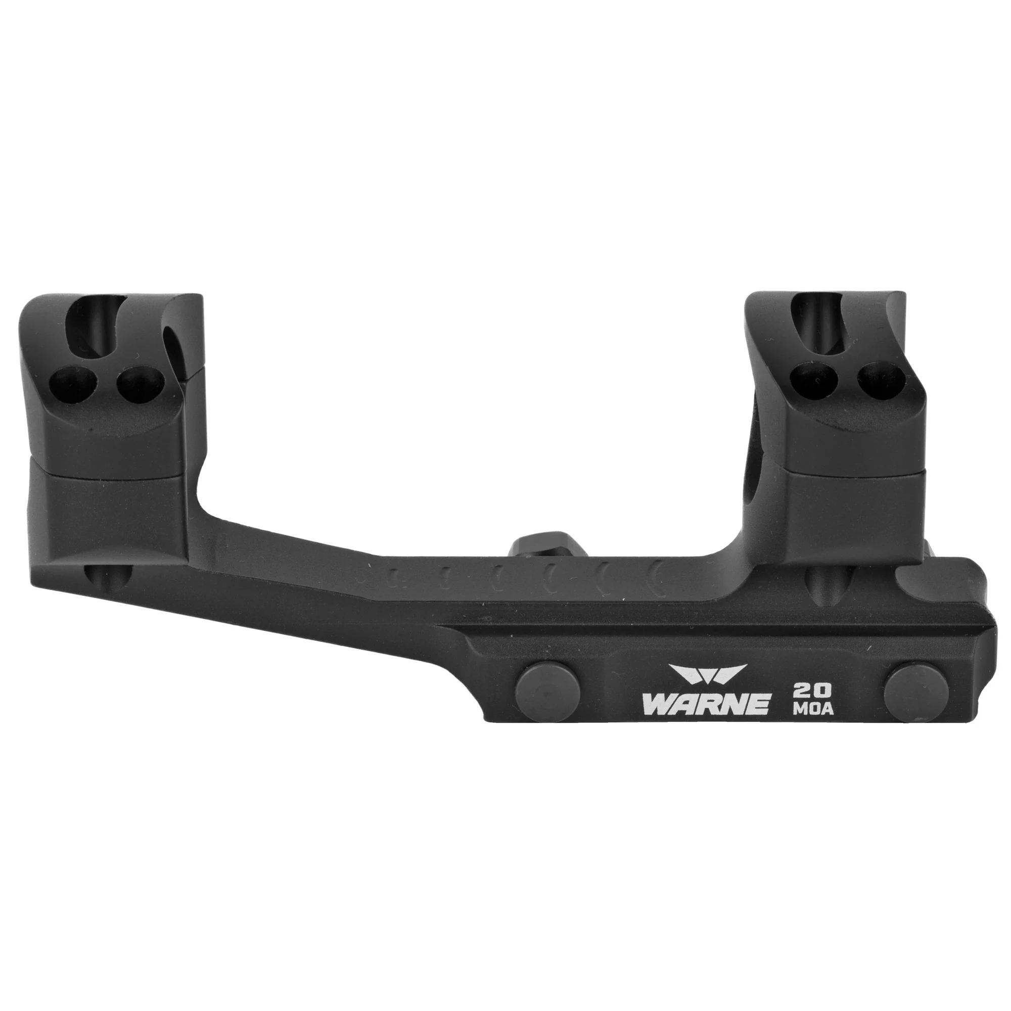 Warne 20 MOA, 1-Inch Cantilever Scope Mount, AR Rifles, Black Gloss - LRSKEL1TW - Image 3