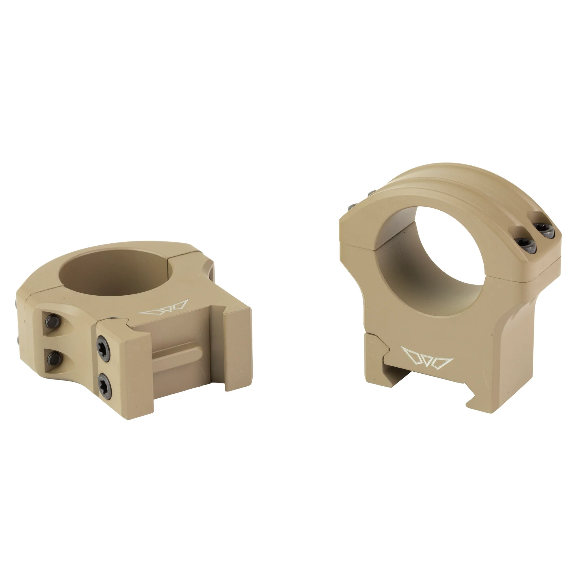 Warne HyperLite Rings, 1-Inch High, Picatinny, Flat Dark Earth Matte - 8502DE - Image 2
