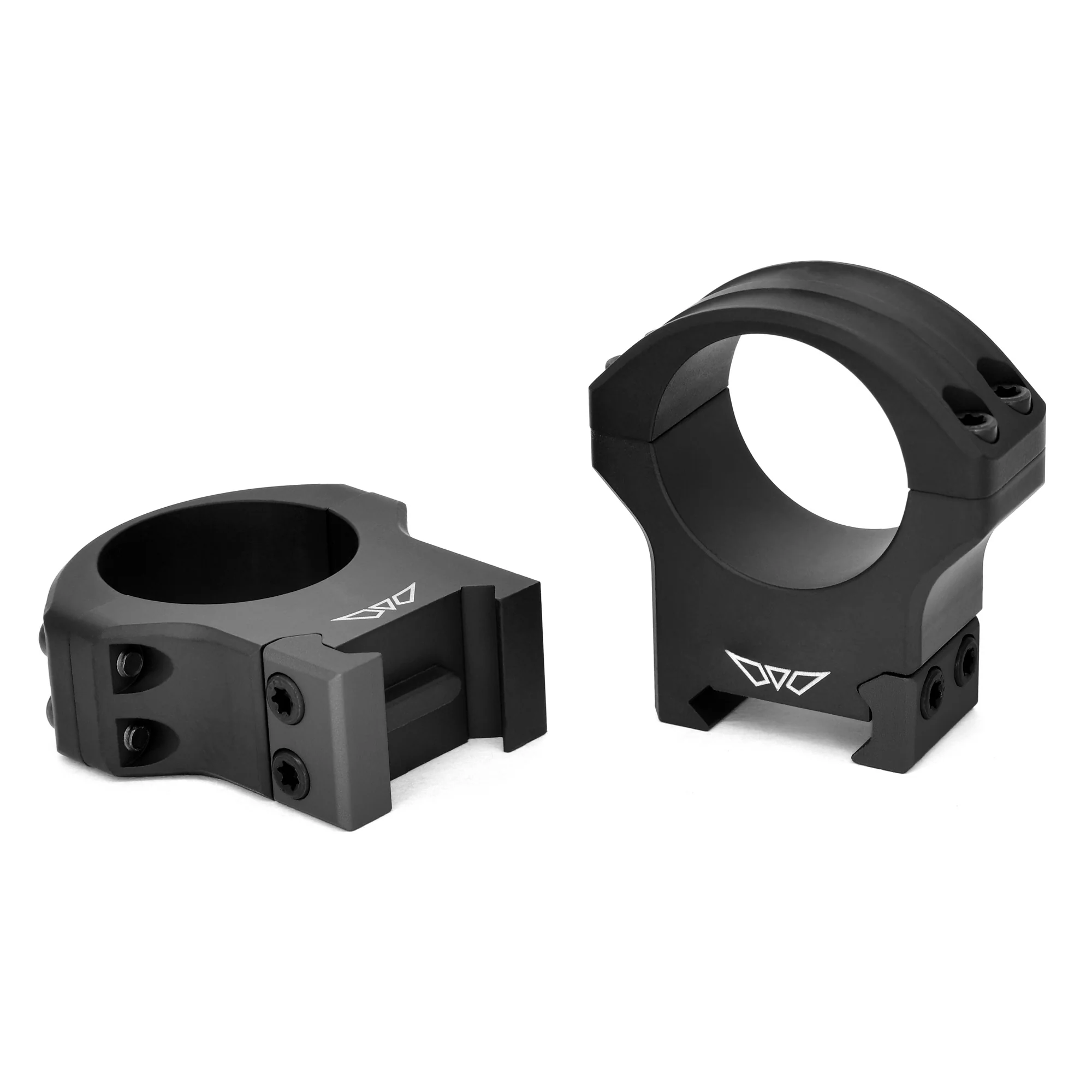 Warne HyperLite Rings, 30mm High, Picatinny, Black Matte - 8515M