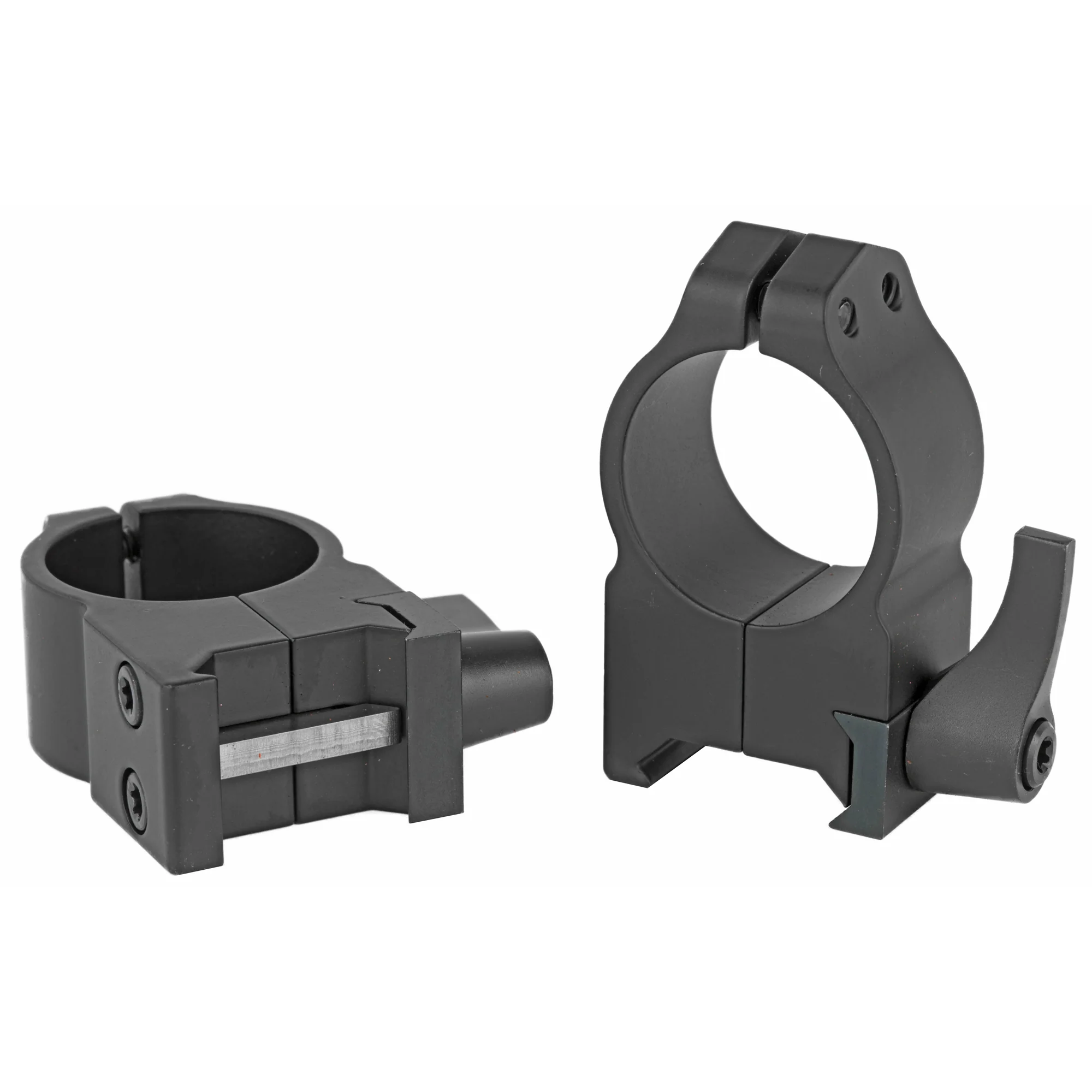 Warne Maxima, 1-Inch High Quick Detach Scope Rings, Black Matte - 202LM - Image 2