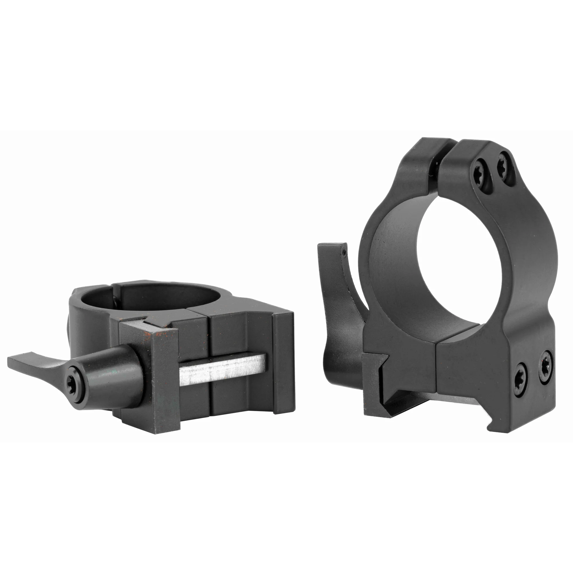 Warne Maxima, 1-Inch Medium Quick Detach Scope Rings, Picatinny, Black Matte - 201LM - Image 2