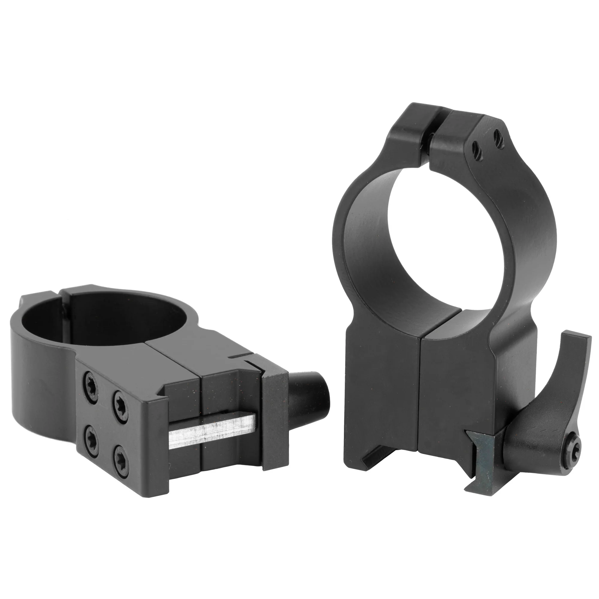 Warne Maxima, 30mm High Quick Detach Scope Rings, Black Matte - 217LM - Image 2