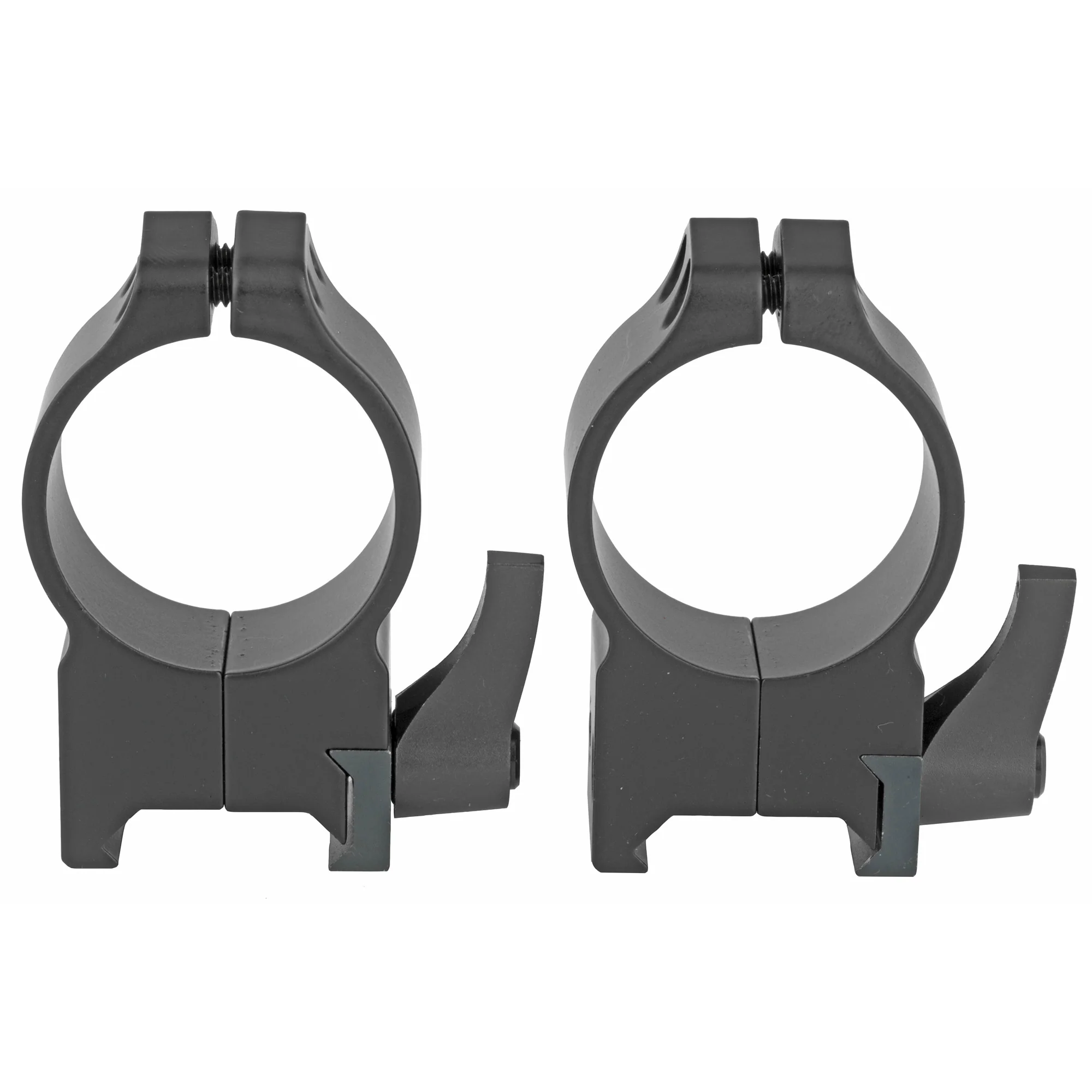 Warne Maxima, 30mm High Quick Detach Scope Rings, Picatinny, Black Matte - 215LM