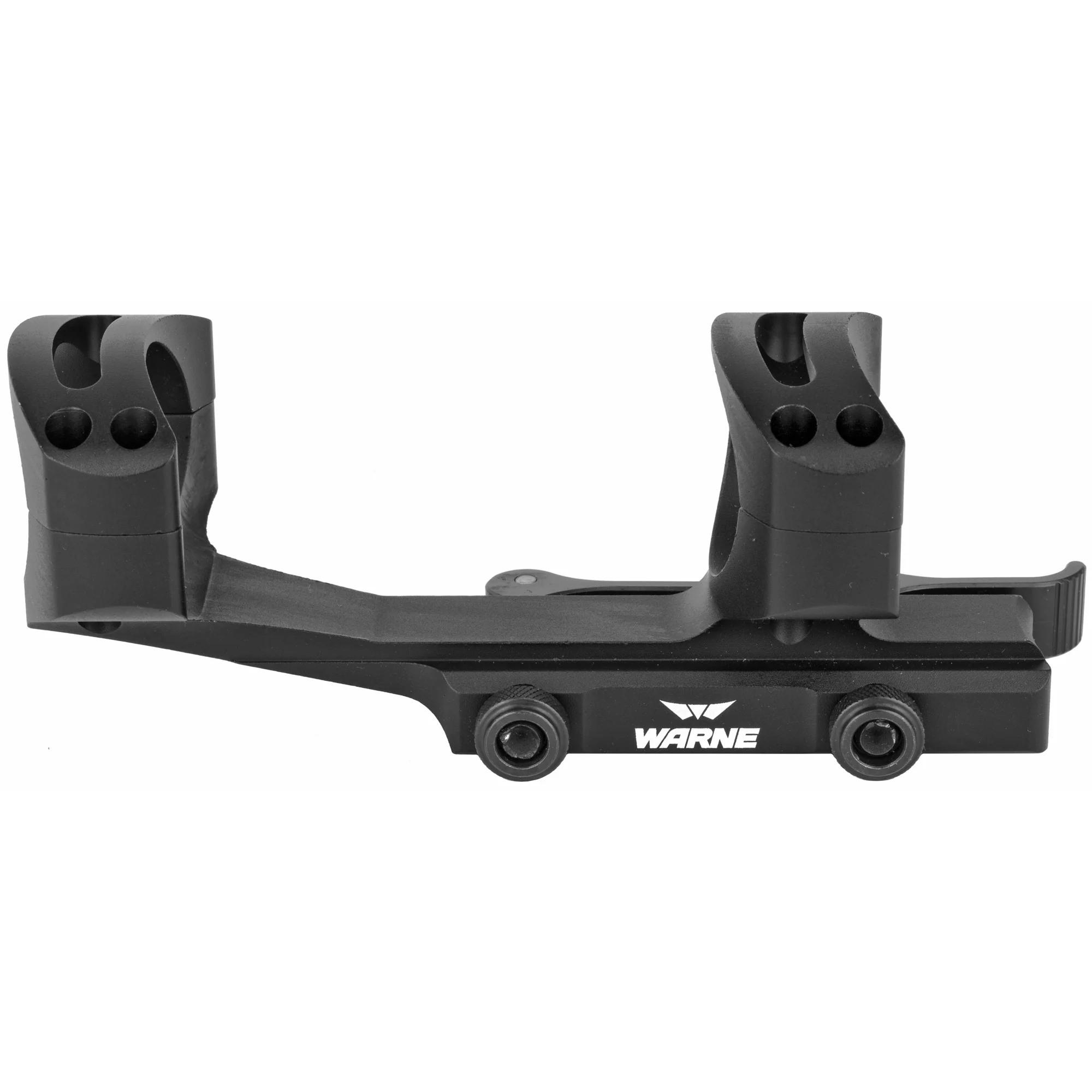 Warne Quick Detach, 34mm Cantilever Scope Mount, AR Rifles, Black Matte - QDXSKEL34TW - Image 3