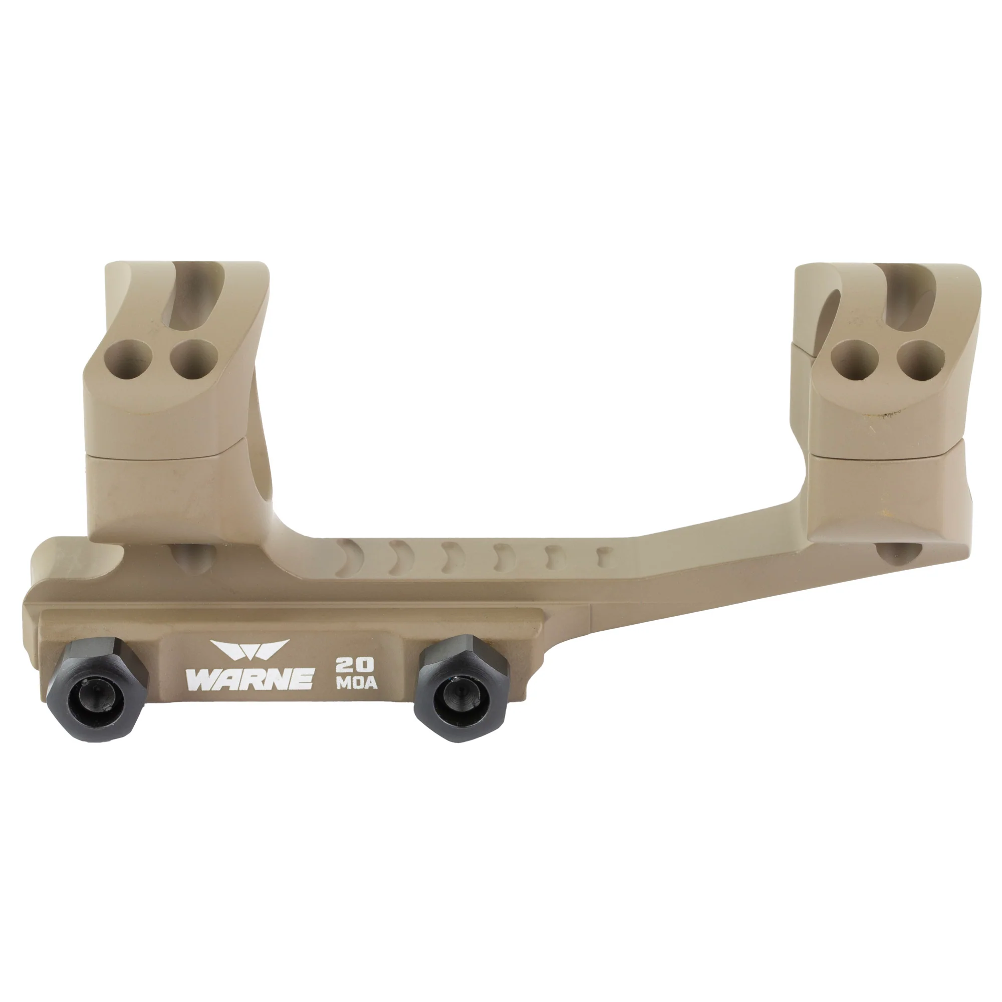 Warne Skeletonized, 30mm Cantilever Optic Mount, Picatinny, Flat Dark Earth Anodized - LRSKEL30DE - Image 3