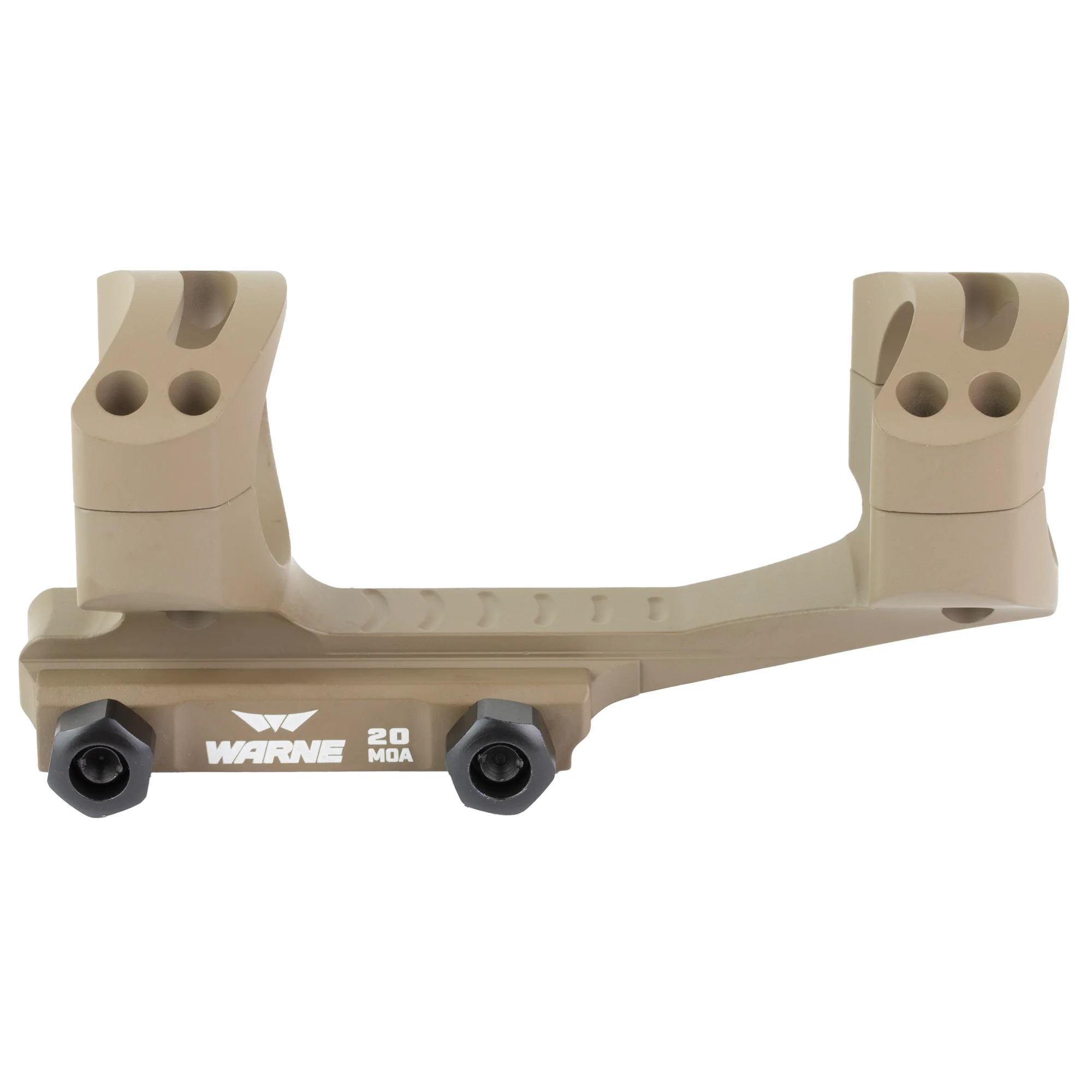 Warne Skeletonized, 34mm Cantilever Optic Mount, Picatinny, Flat Dark Earth Anodized - LRSKEL34DE - Image 3