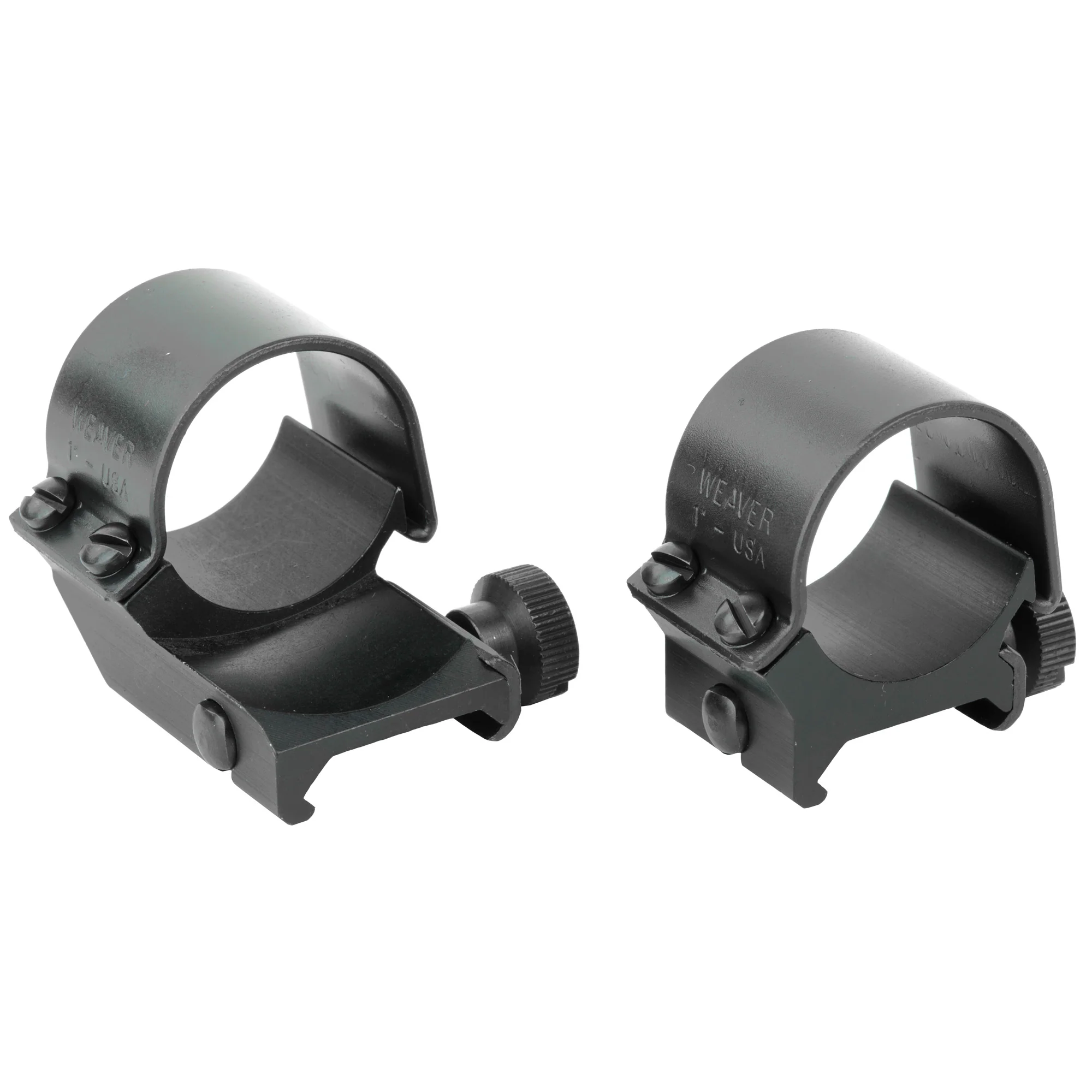 Weaver Detach Top Mt, 1-Inch Medium Scope Rings, Black Matte - 49091 - Image 2